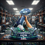 Seahawks Cup Acrylic Block Plaque Champions 2026 Super Bowl