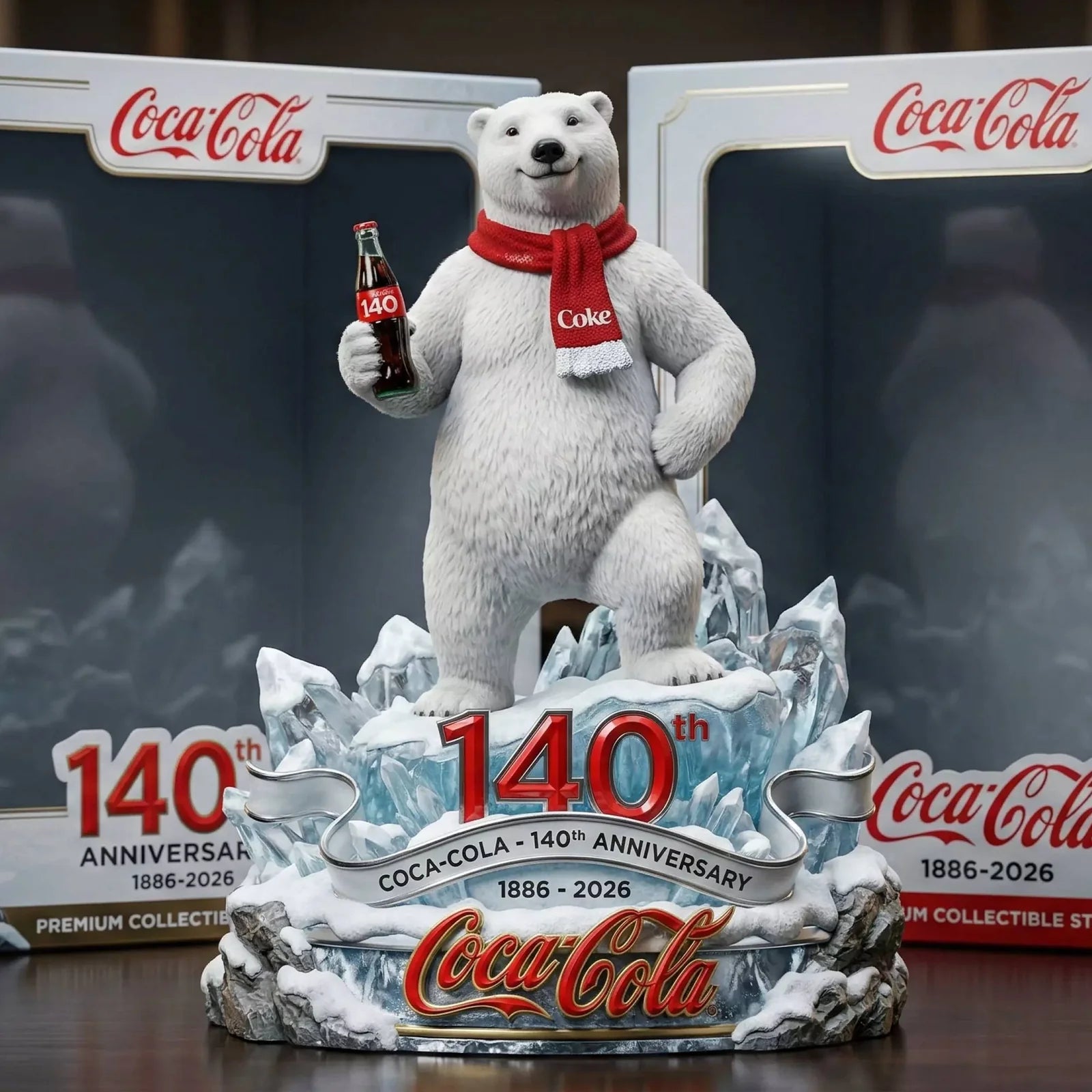 Coca-Cola 140th Anniversary Commemorative Acrylic Plaque