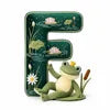 Adorable Frog Initial Pillow - Personalized Gift For Frog Lovers