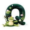 Adorable Frog Initial Pillow - Personalized Gift For Frog Lovers