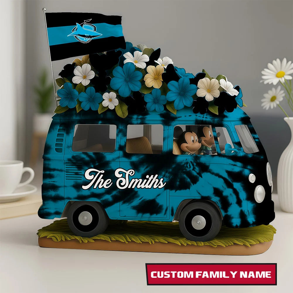 NRL Van Bus MC Acrylic Block - Special Home Decor Gift