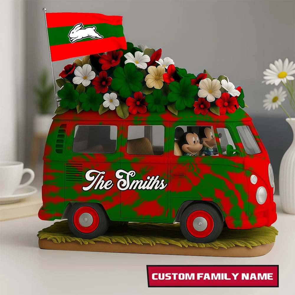 NRL Van Bus MC Acrylic Block - Special Home Decor Gift