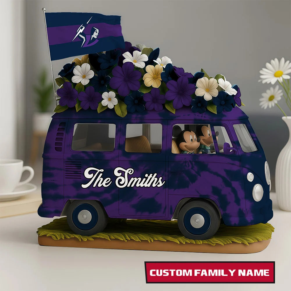 NRL Van Bus MC Acrylic Block - Special Home Decor Gift