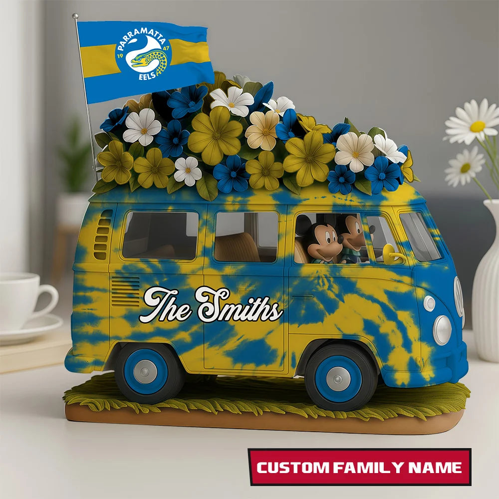 NRL Van Bus MC Acrylic Block - Special Home Decor Gift