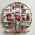 ALL NFL Home Decorative 3D Visual Effect Acrylic Wall Clock