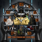 Star Wars Saga 3D Visual Effect Acrylic Wall Clock