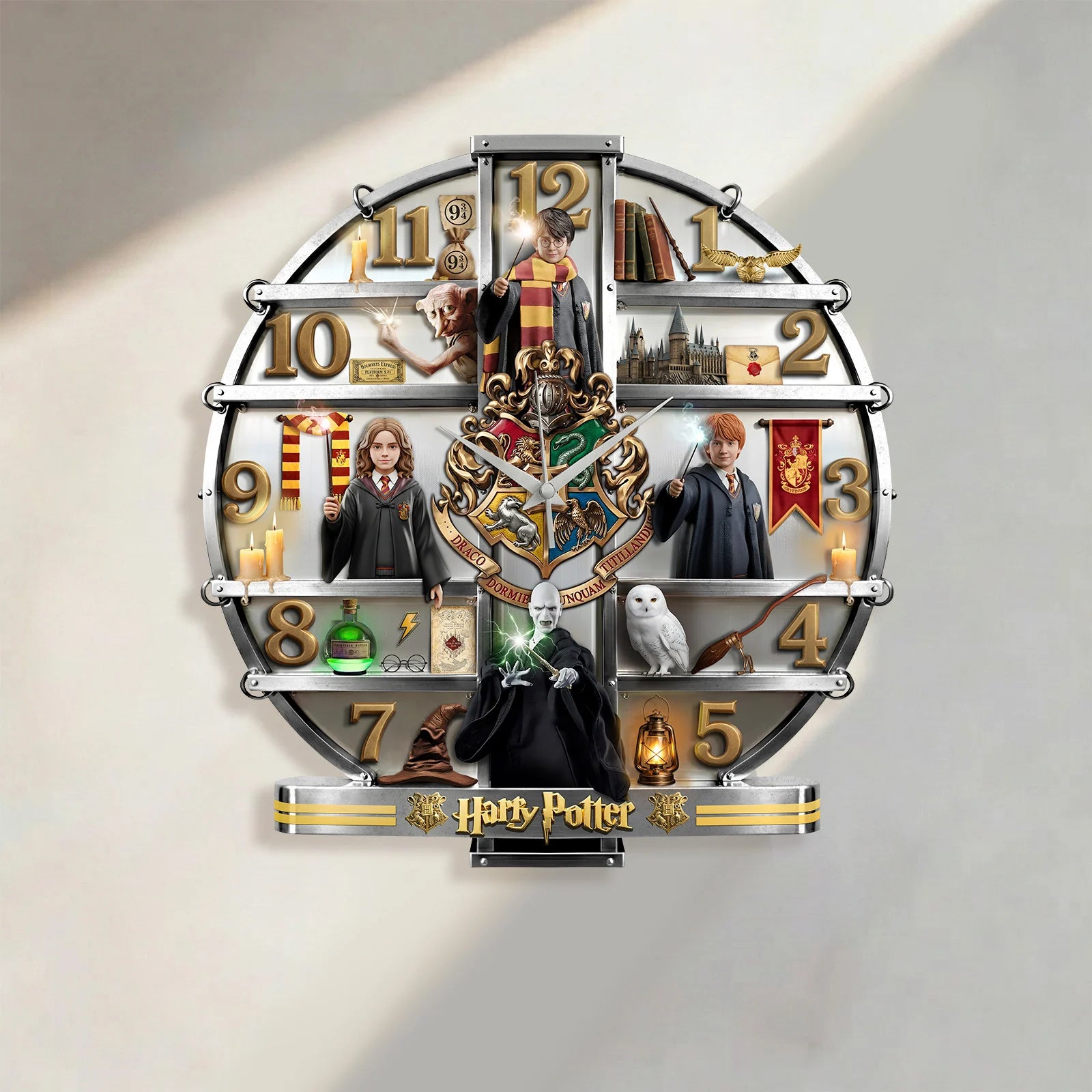 Harry Potter Wizarding World 3D Visual Effect Acrylic Wall Clock