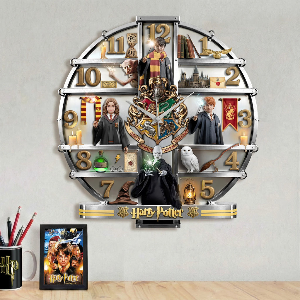 Harry Potter Wizarding World 3D Visual Effect Acrylic Wall Clock