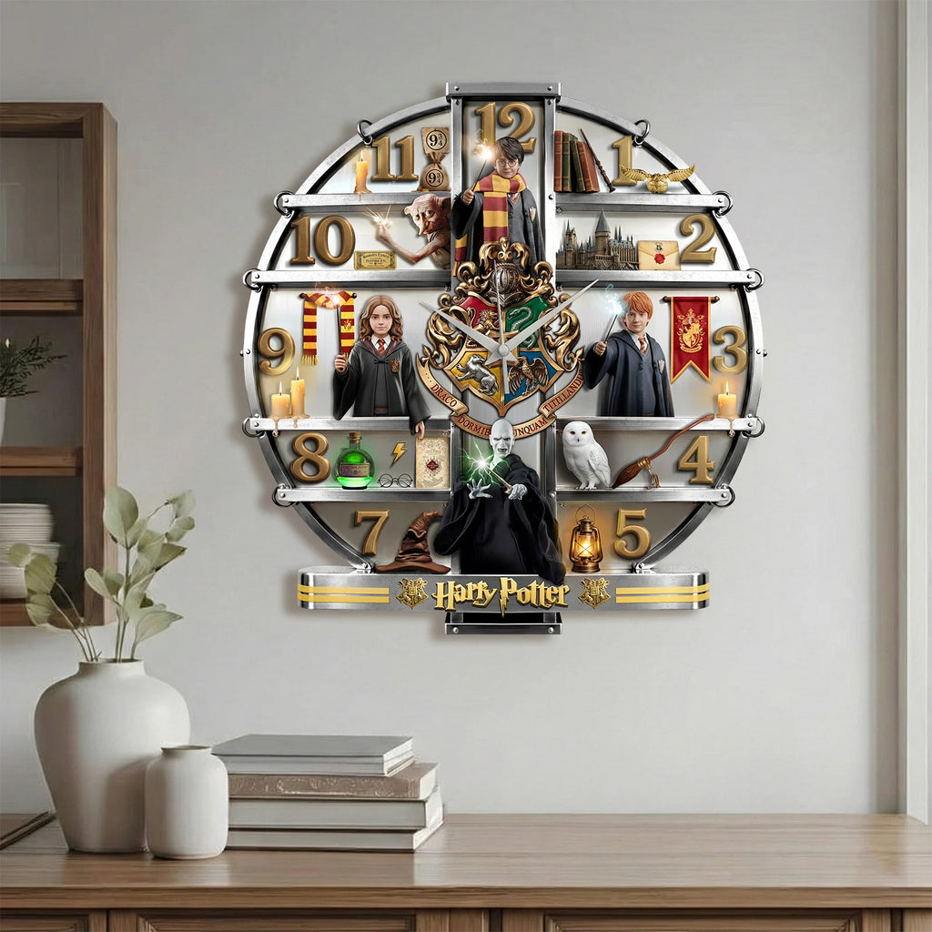 Harry Potter Wizarding World 3D Visual Effect Acrylic Wall Clock