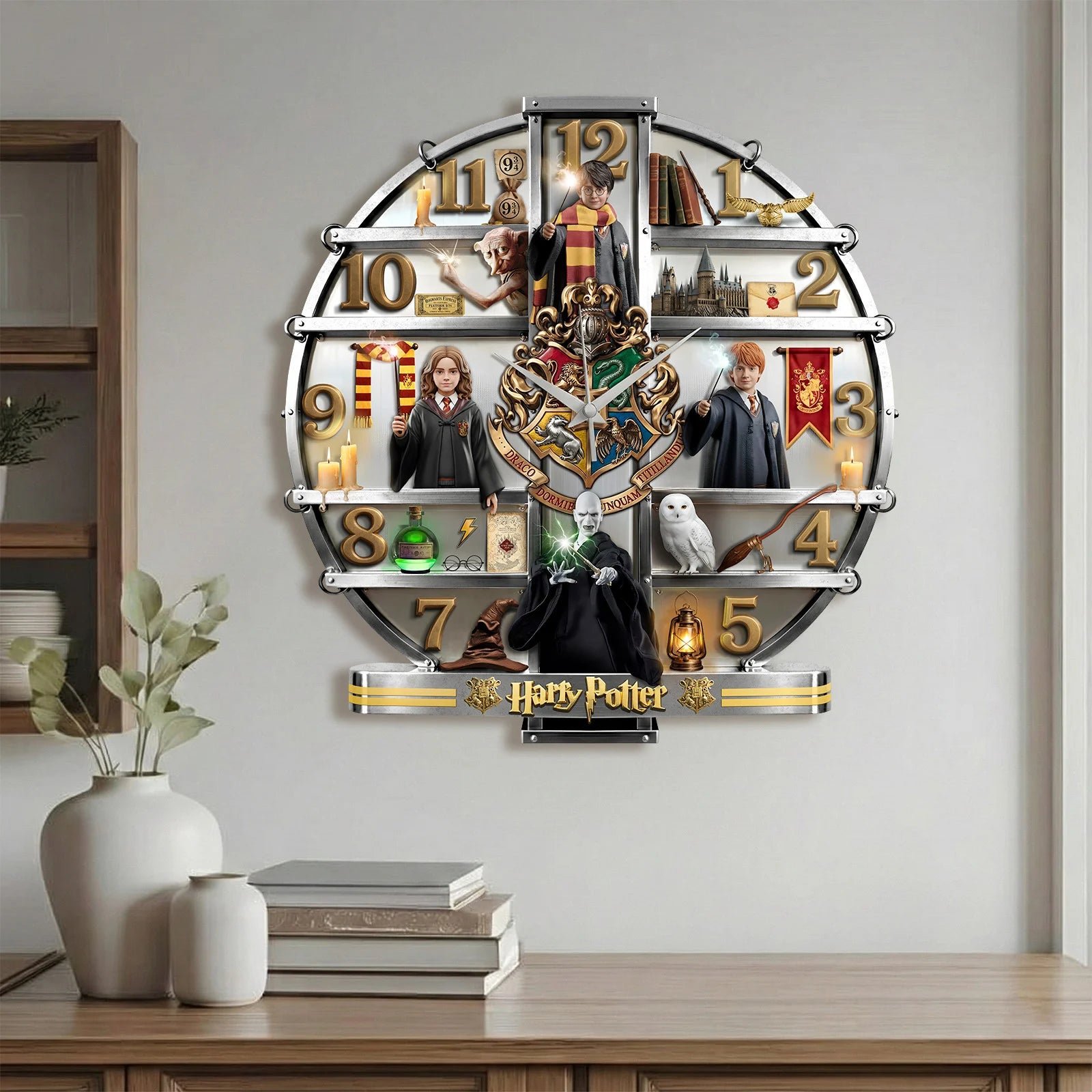 Harry Potter Wizarding World 3D Visual Effect Acrylic Wall Clock