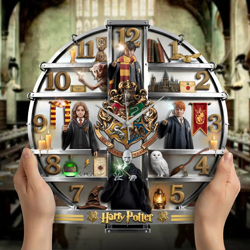 Harry Potter Wizarding World 3D Visual Effect Acrylic Wall Clock