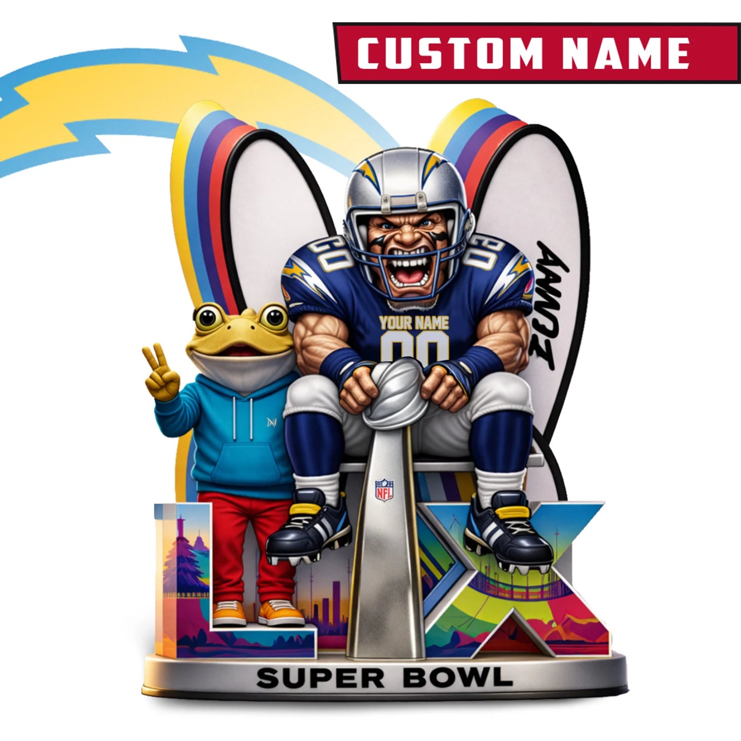 NFL x LX Super Bowl Personalized Acrylic Block For Fan