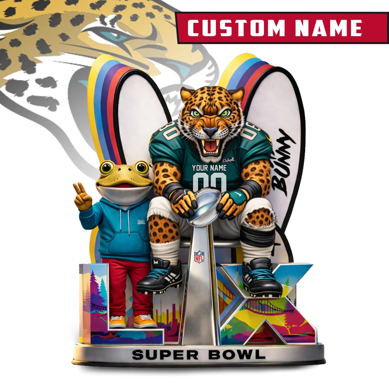 NFL x LX Super Bowl Personalized Acrylic Block For Fan