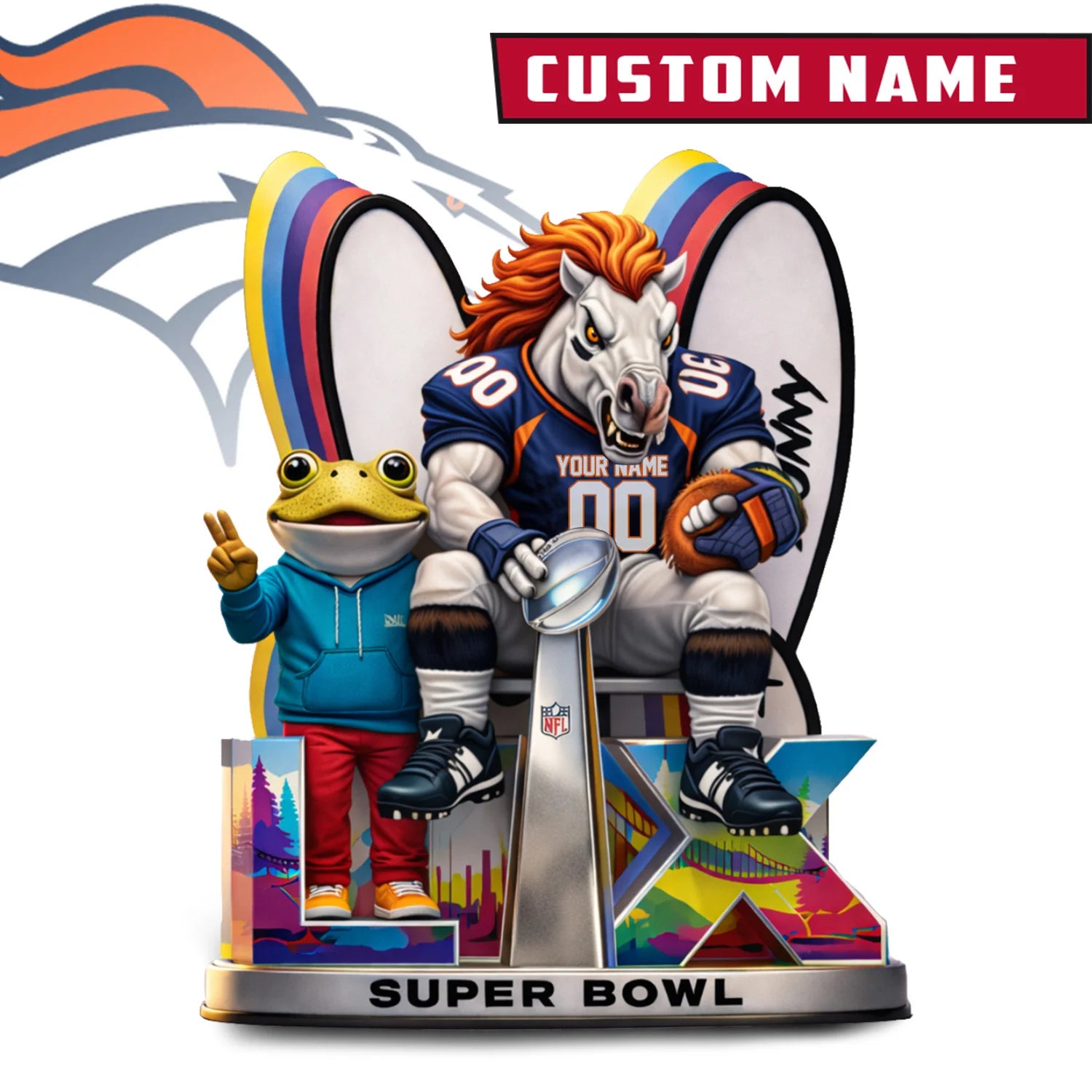NFL x LX Super Bowl Personalized Acrylic Block For Fan