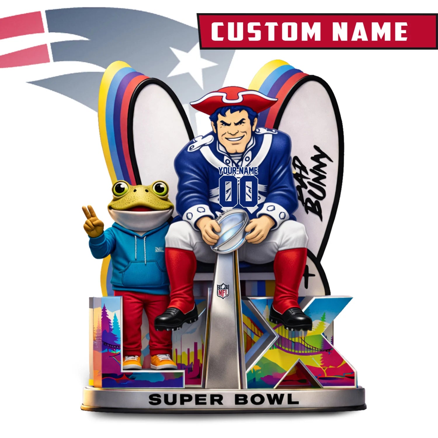 NFL x LX Super Bowl Personalized Acrylic Block For Fan