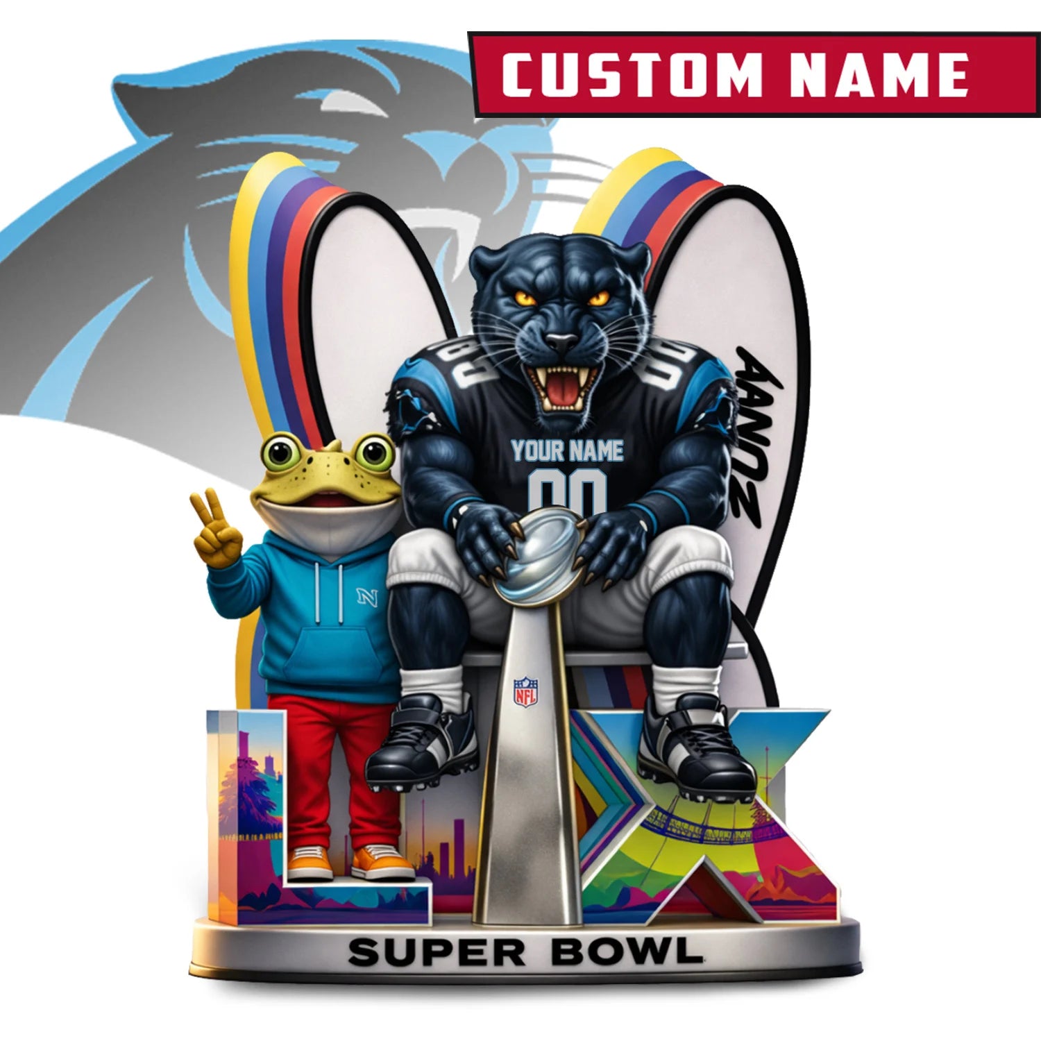 NFL x LX Super Bowl Personalized Acrylic Block For Fan