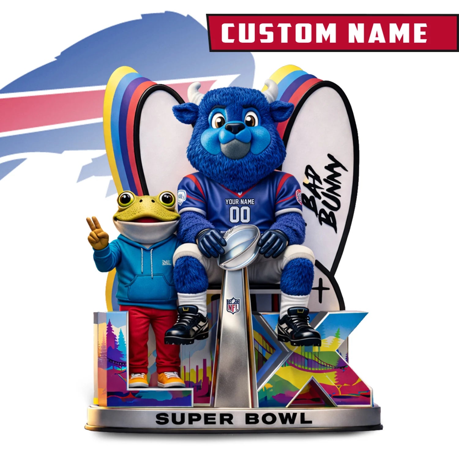 NFL x LX Super Bowl Personalized Acrylic Block For Fan