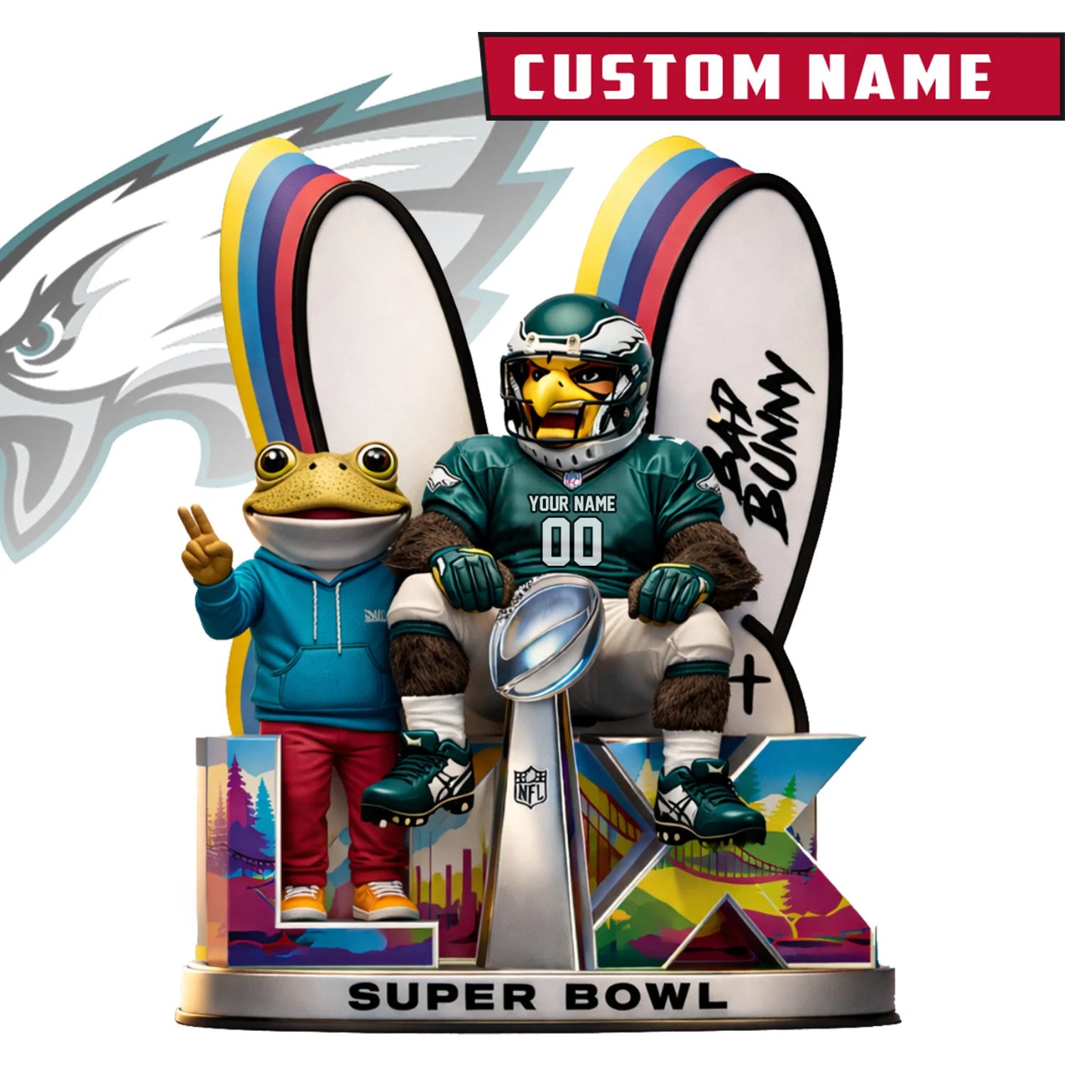 NFL x LX Super Bowl Personalized Acrylic Block For Fan
