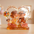 Lovely Old Couple Acrylic Plaque - Personalized Gifts For Couple
