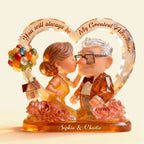 Lovely Old Couple Acrylic Plaque - Personalized Gifts For Couple
