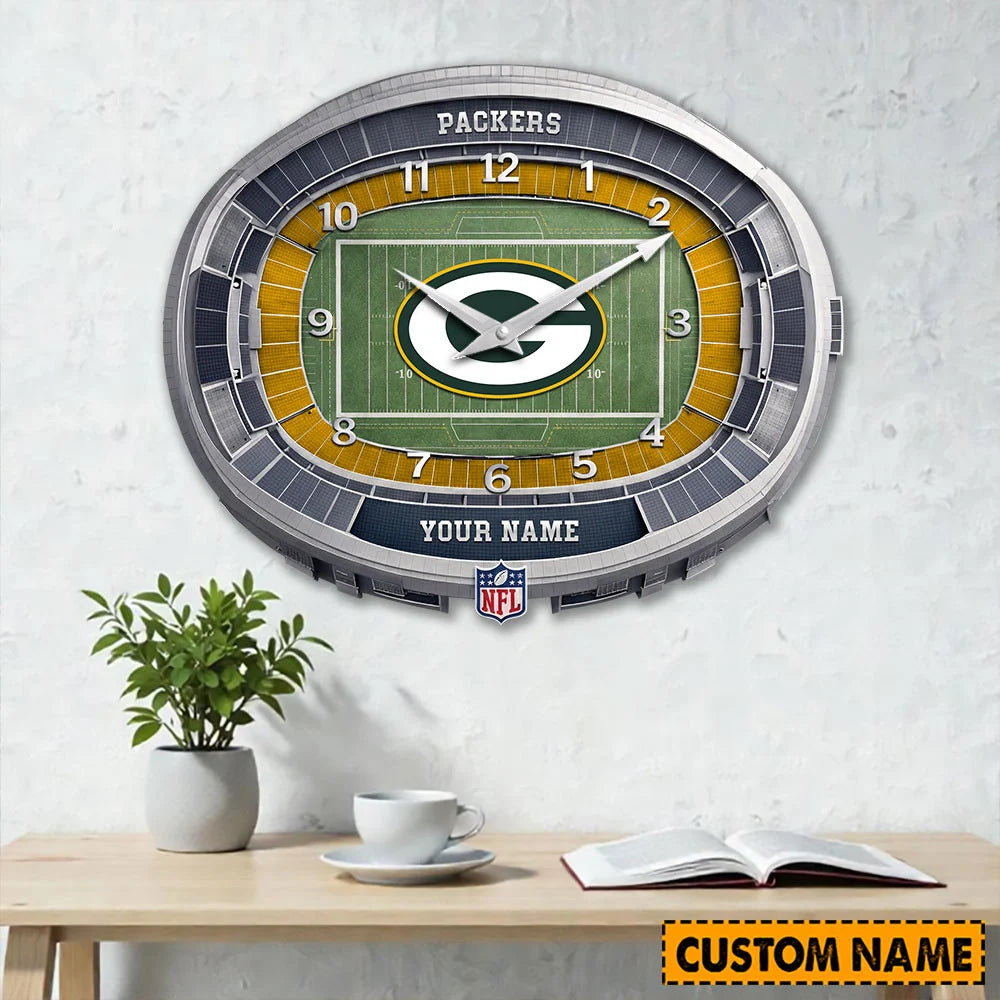 NFL Acrylic Wall Clock Custom Name Gifts For Fans - Limited Edition