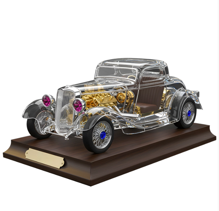 Hot Rod Car Acrylic Plaque – Personalized Gifts For Hot Rod Lovers