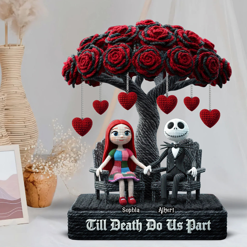 Skeleton Couple Plaque - Personalized Gifts For Couple