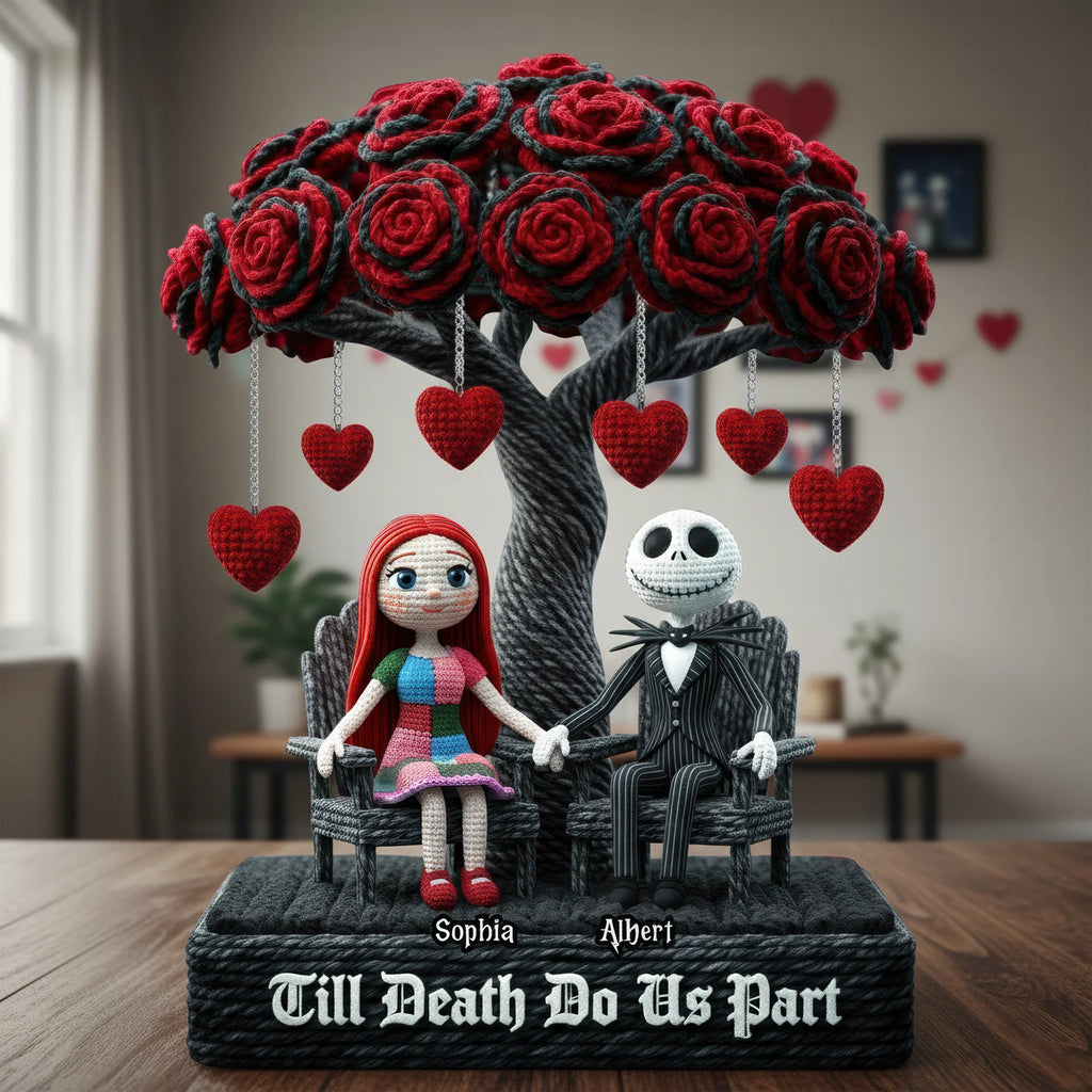 Skeleton Couple Plaque - Personalized Gifts For Couple