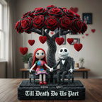 Skeleton Couple Plaque - Personalized Gifts For Couple