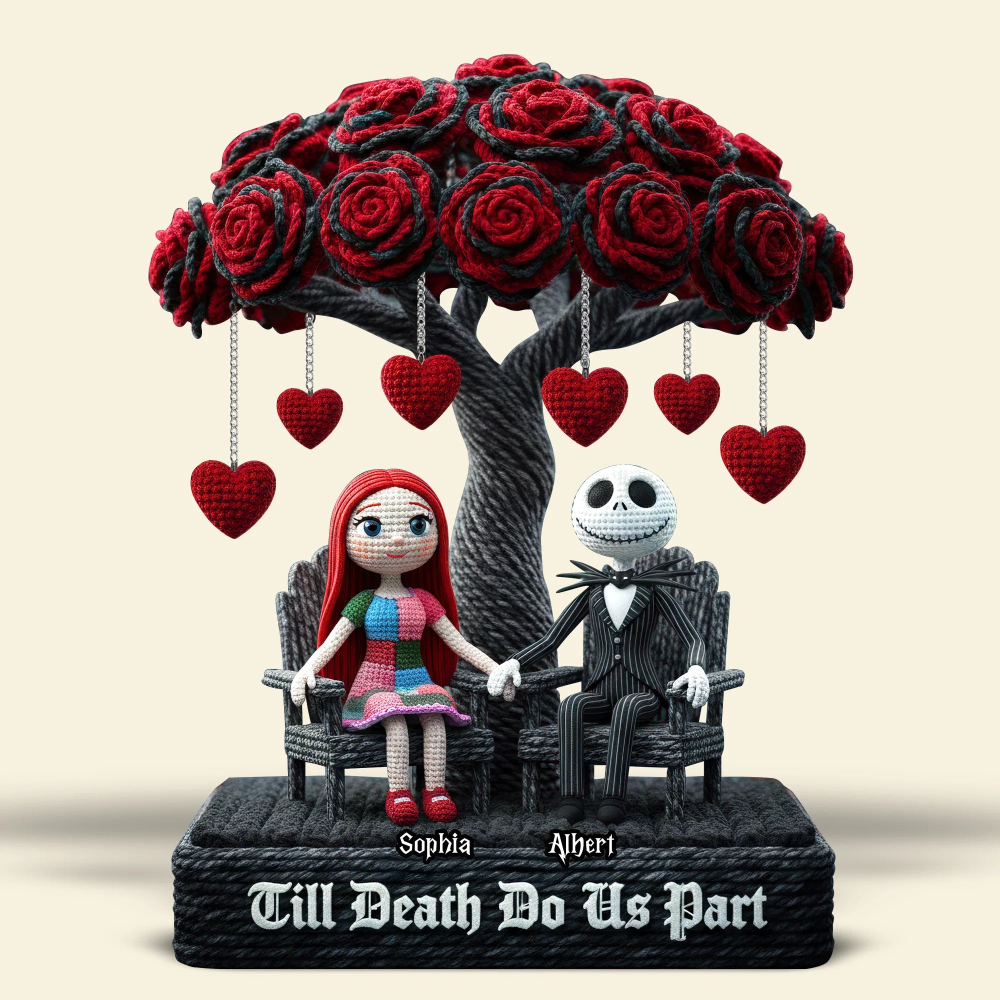 Skeleton Couple Plaque - Personalized Gifts For Couple