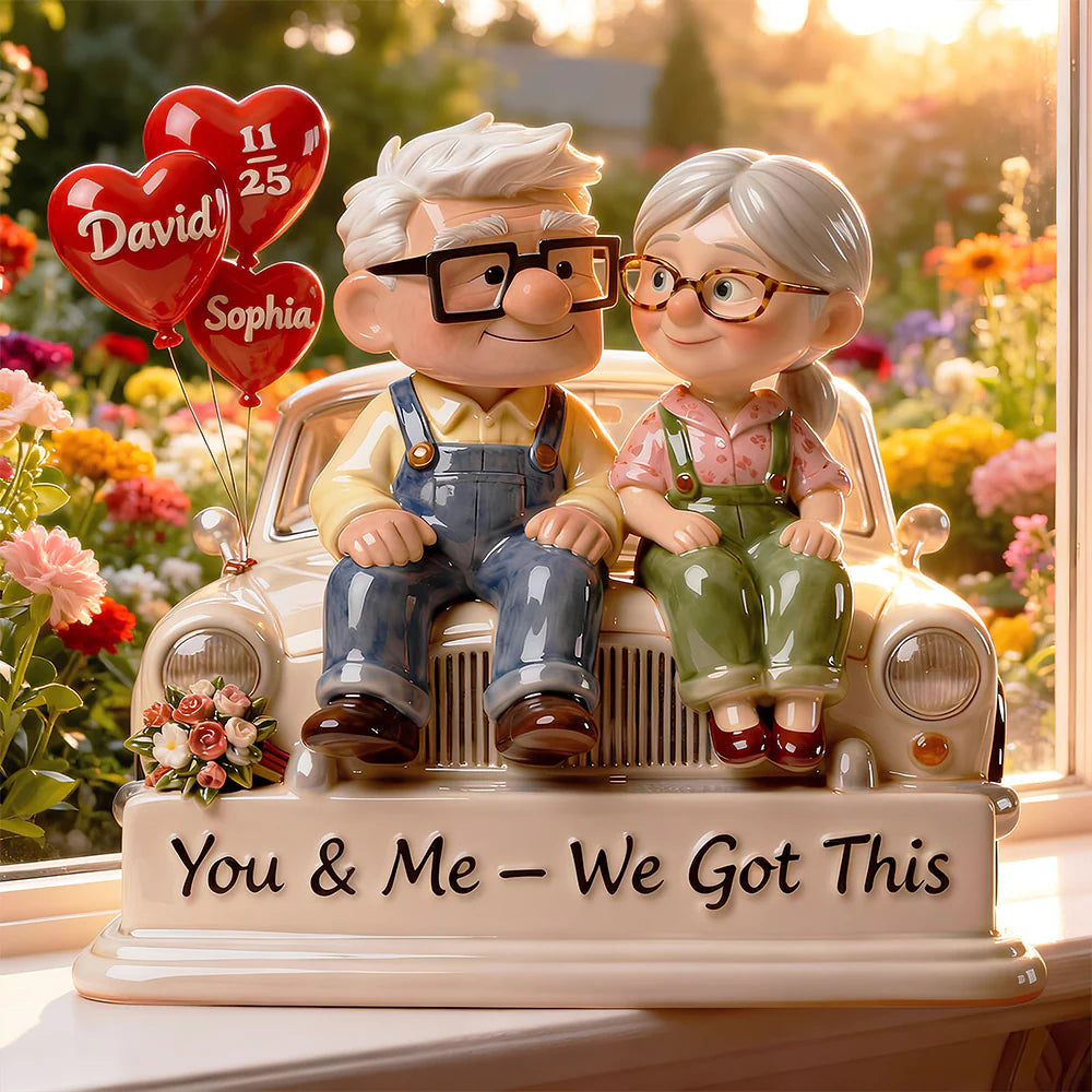Old Couple Acrylic Plaque - Personalized Gifts For Couple