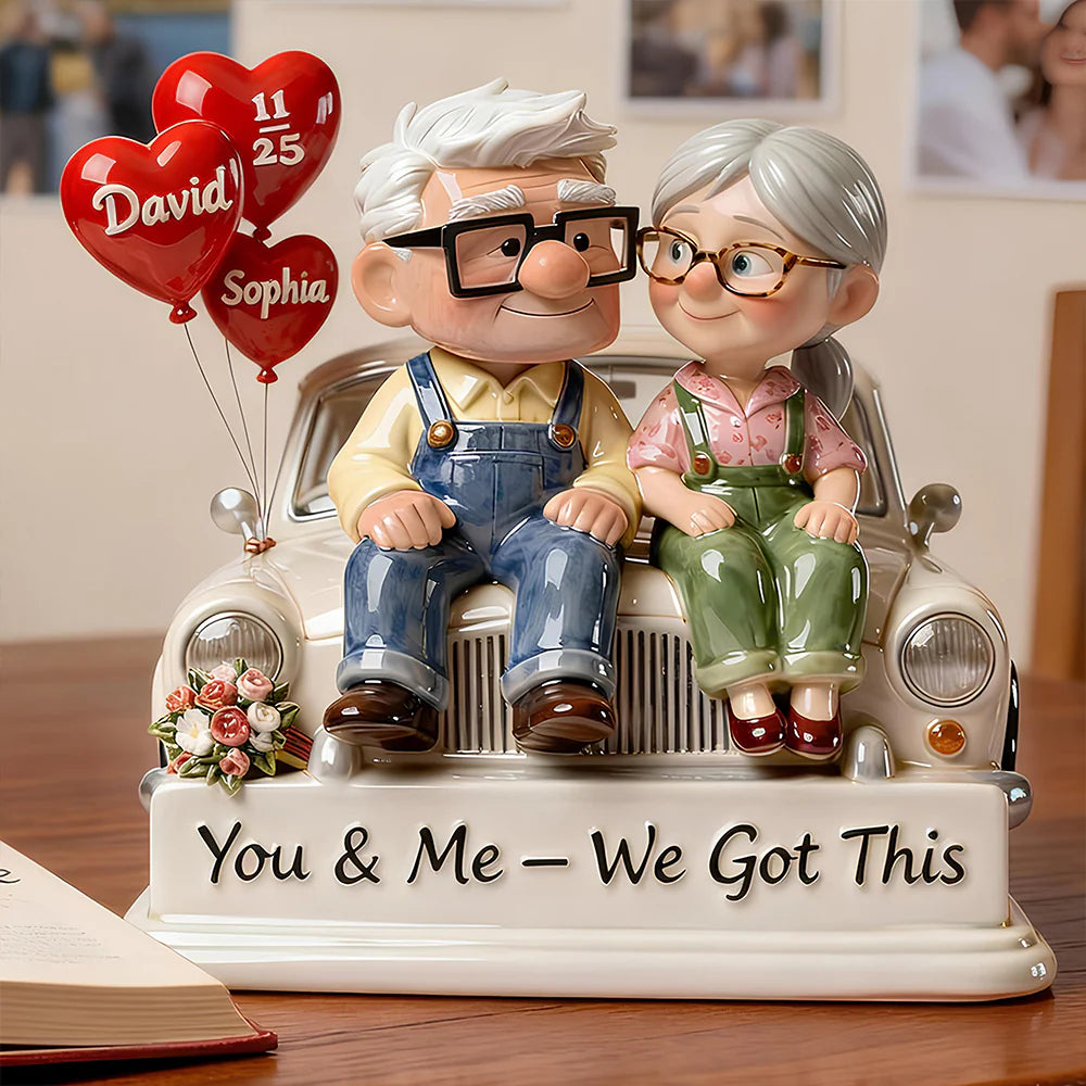 Old Couple Acrylic Plaque - Personalized Gifts For Couple