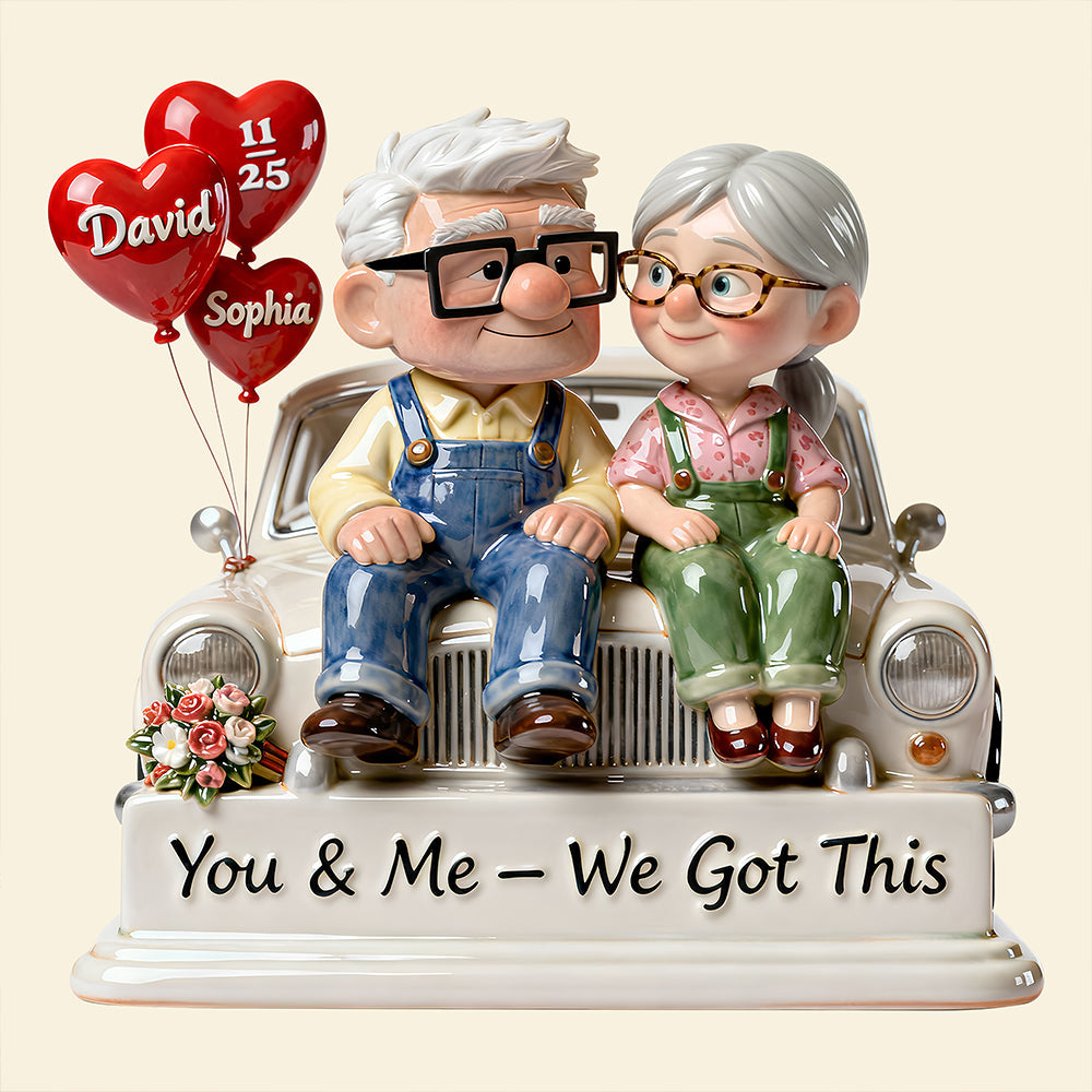 Old Couple Acrylic Plaque - Personalized Gifts For Couple