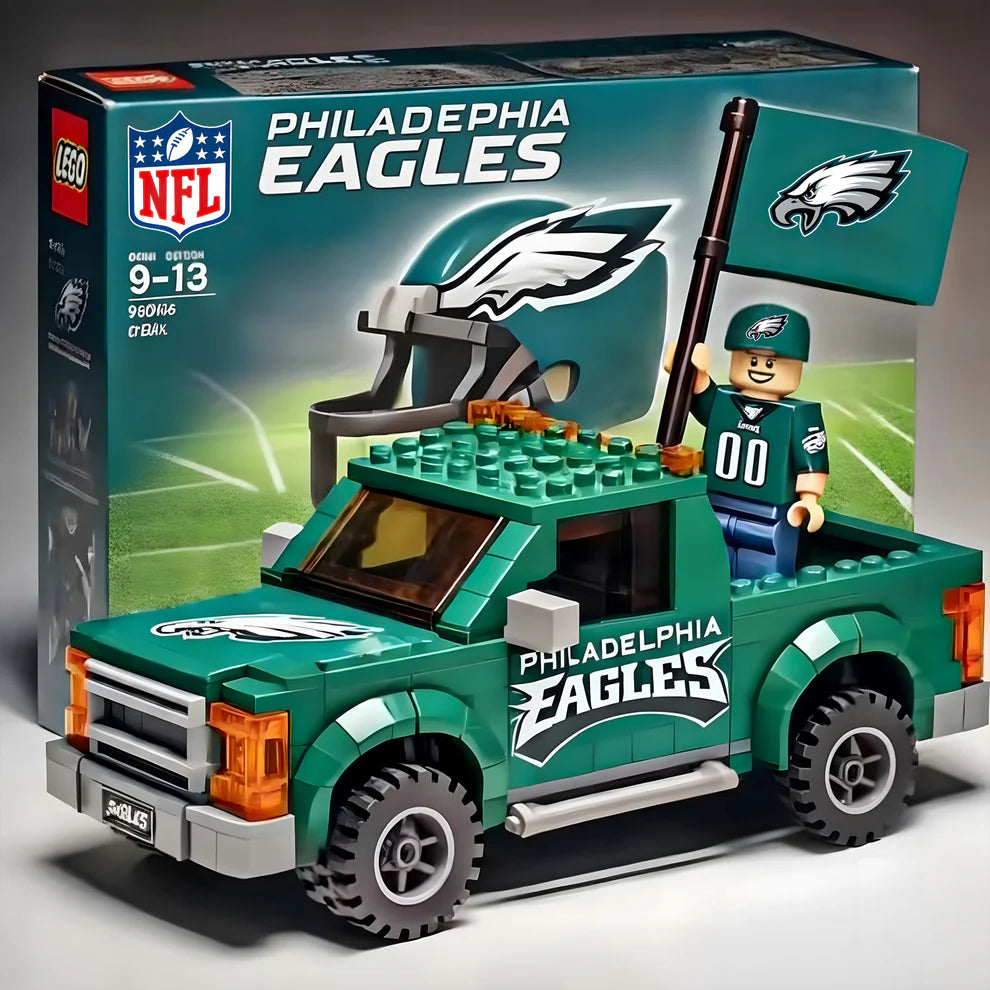 NFL Building Blocks Truck Toy Set