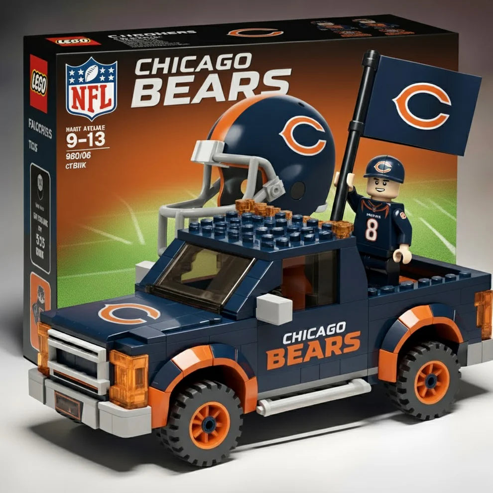 NFL Building Blocks Truck Toy Set