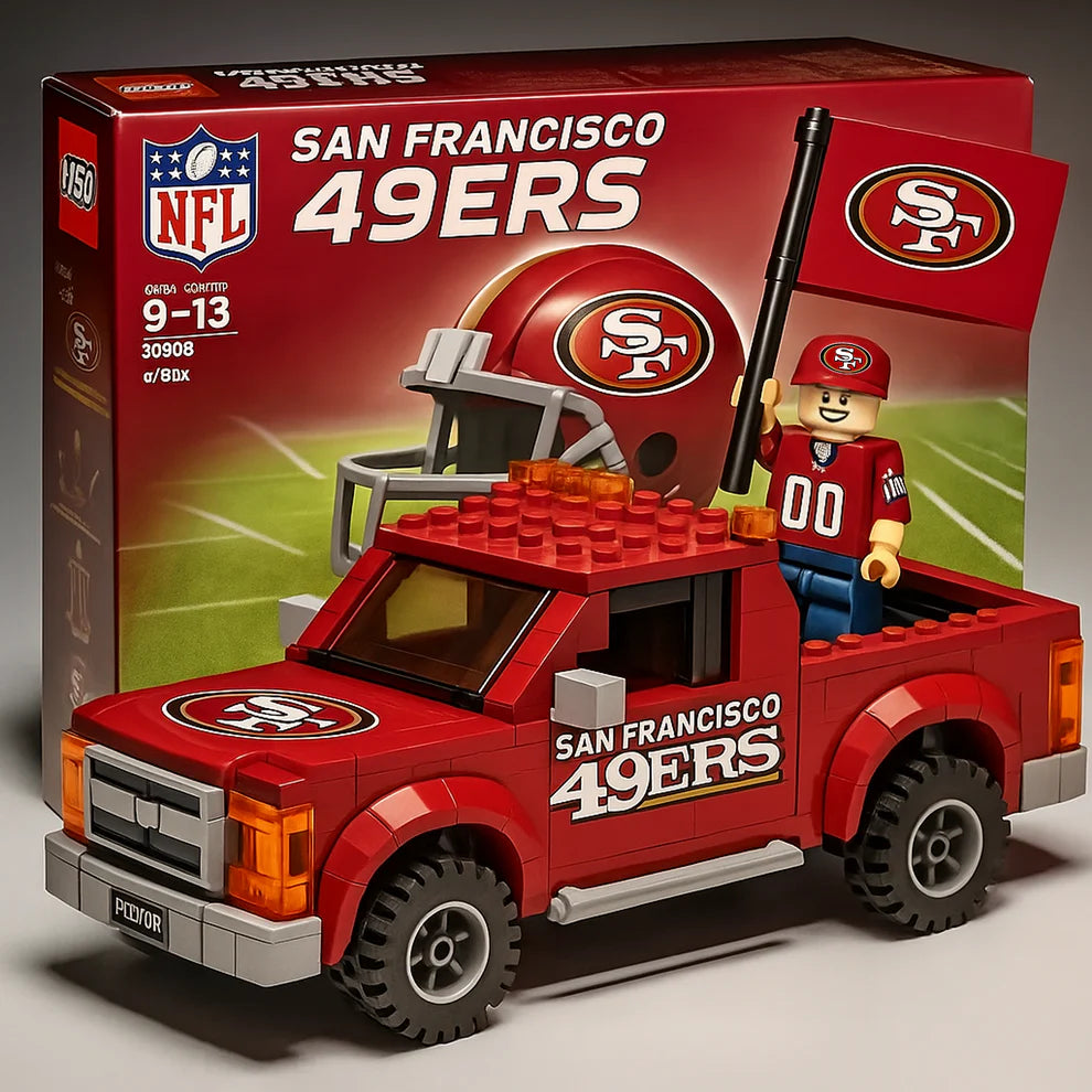 NFL Building Blocks Truck Toy Set