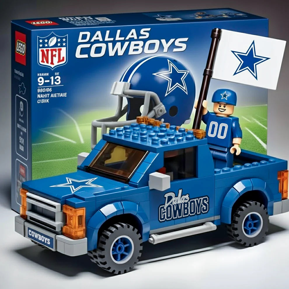 NFL Building Blocks Truck Toy Set