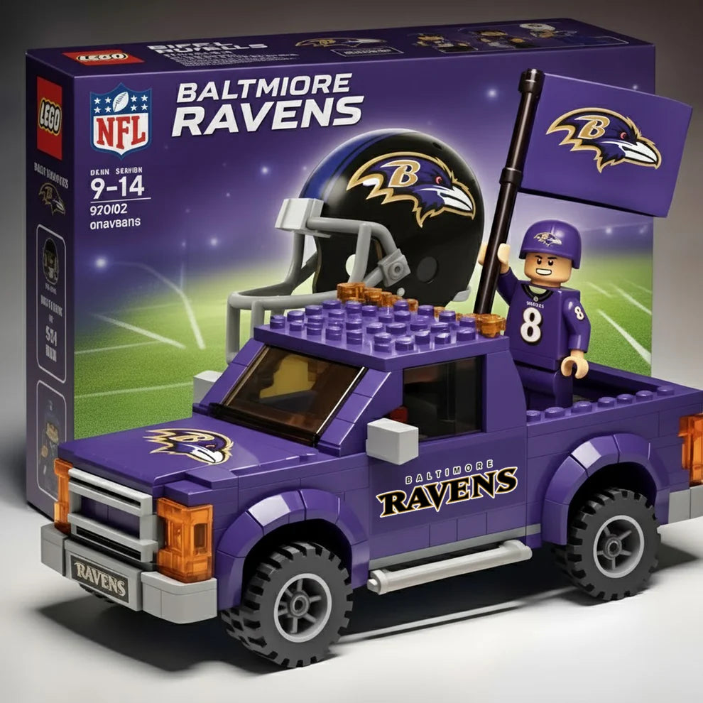 NFL Building Blocks Truck Toy Set