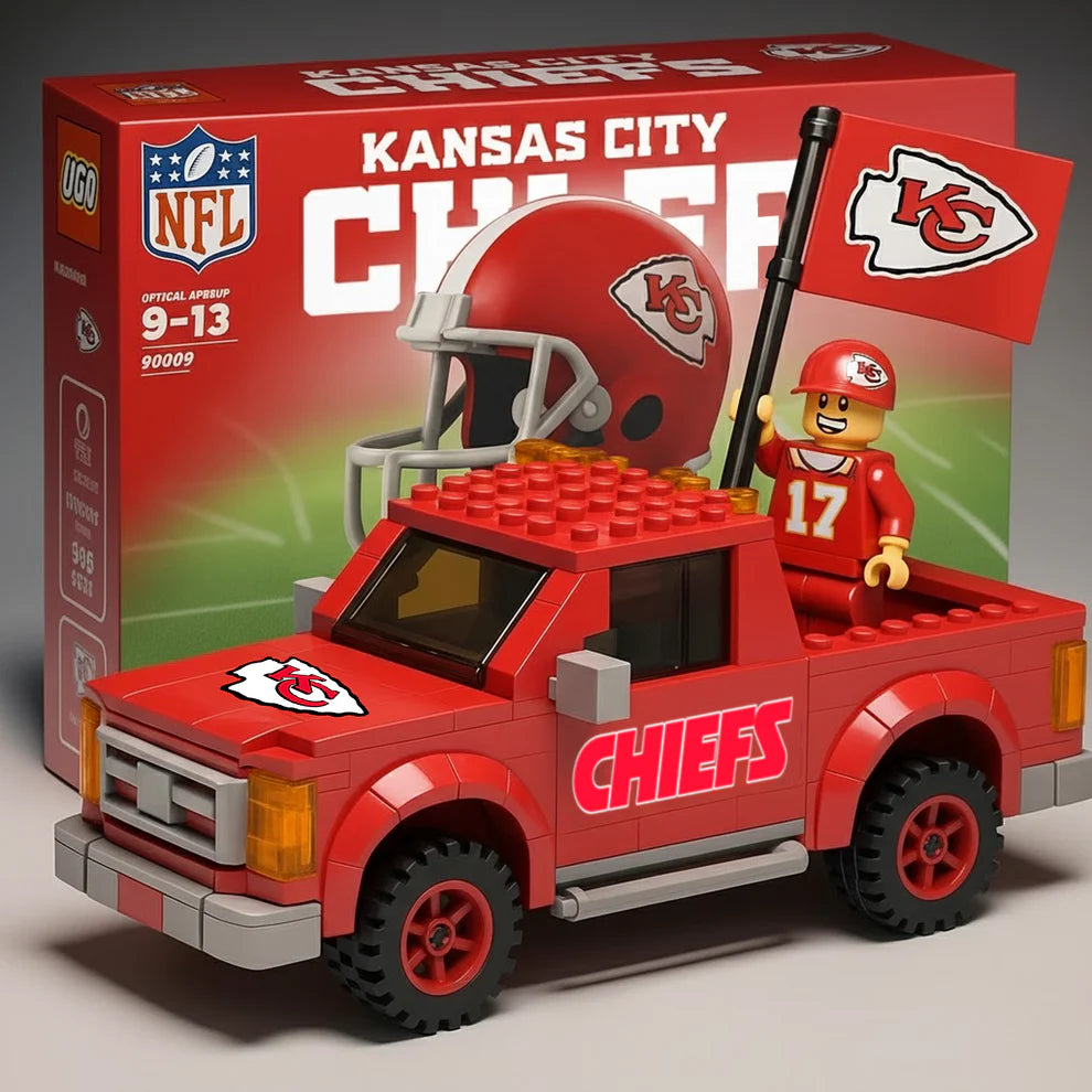 NFL Building Blocks Truck Toy Set