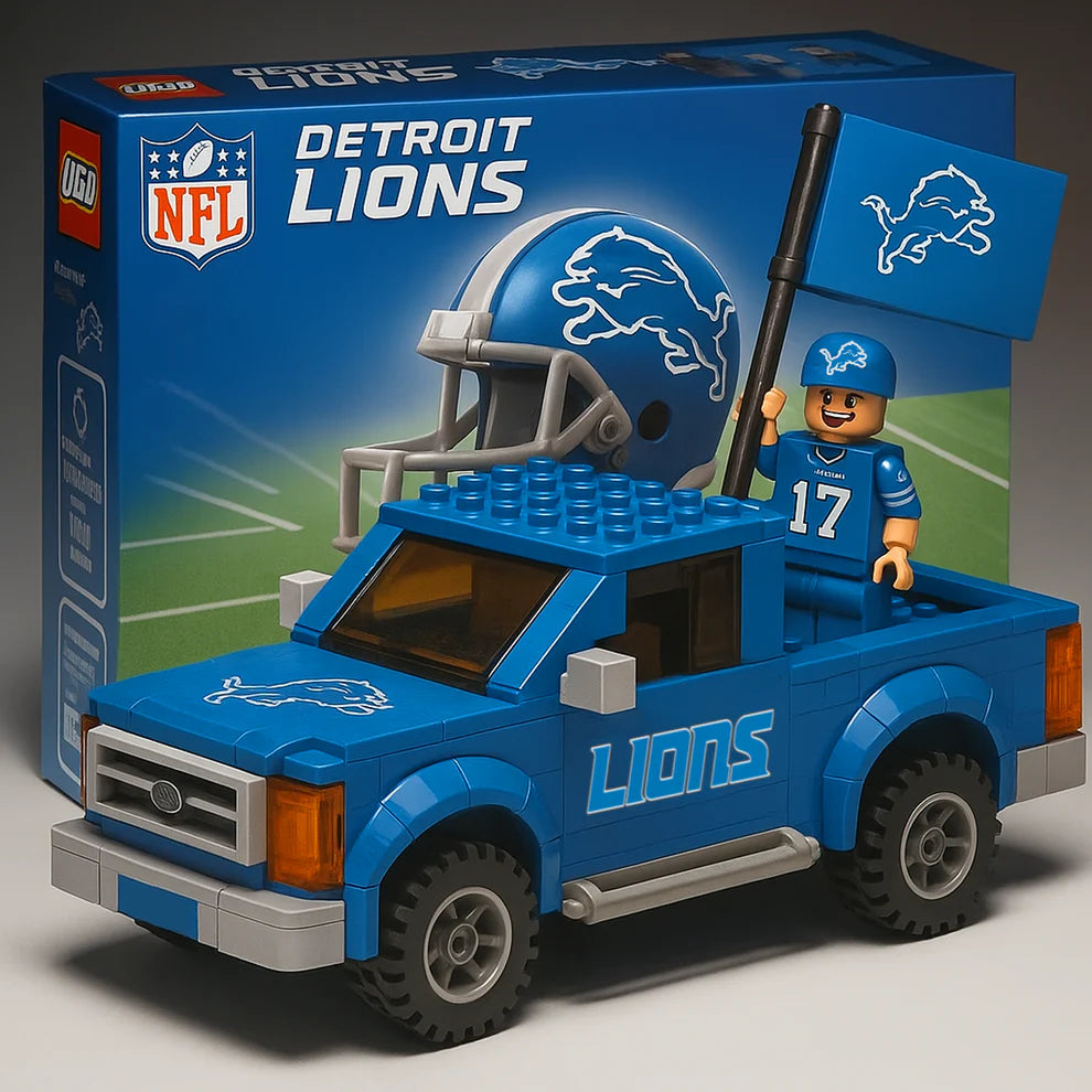 NFL Building Blocks Truck Toy Set