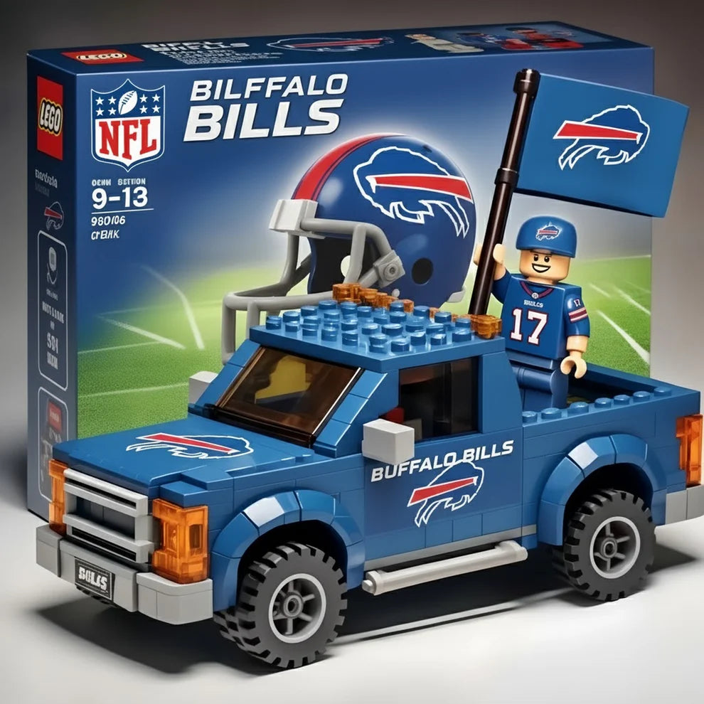 NFL Building Blocks Truck Toy Set