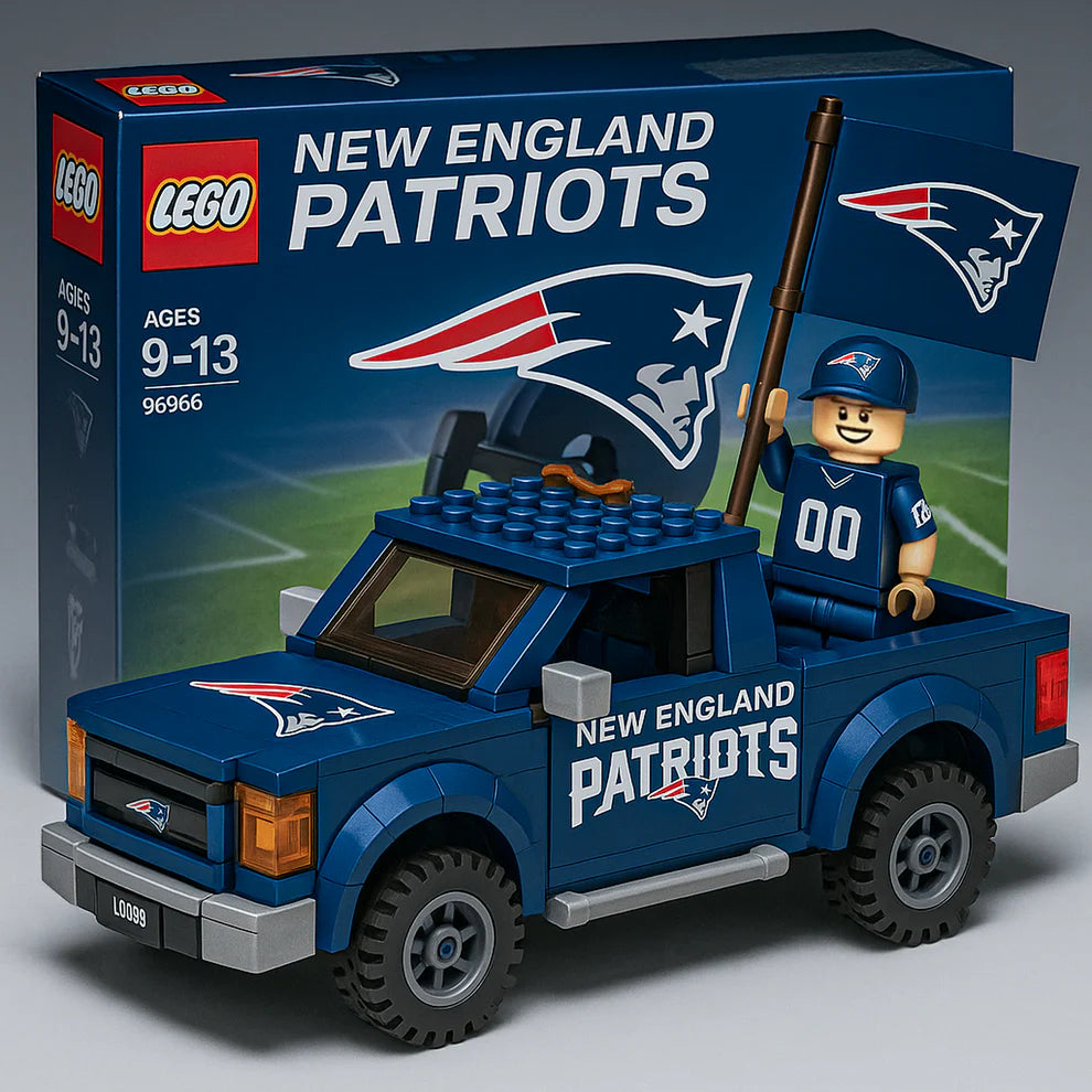 NFL Building Blocks Truck Toy Set