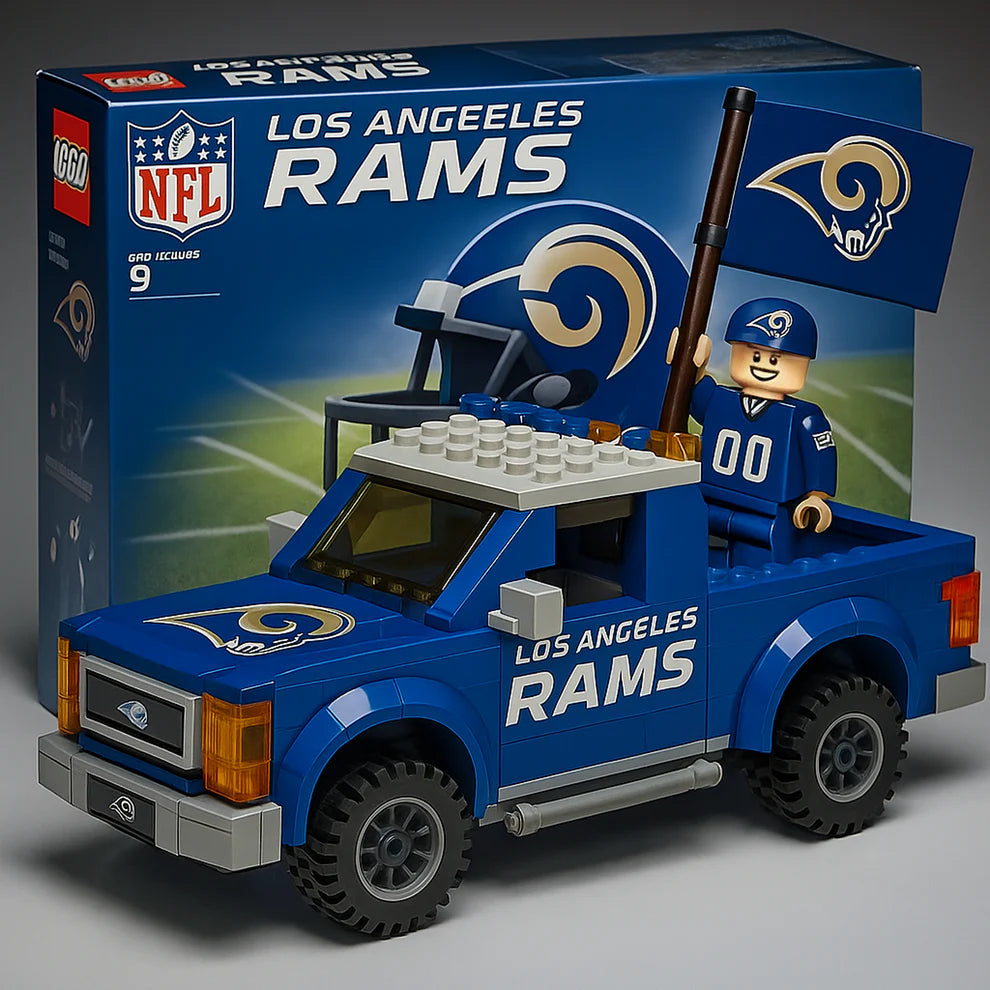 NFL Building Blocks Truck Toy Set