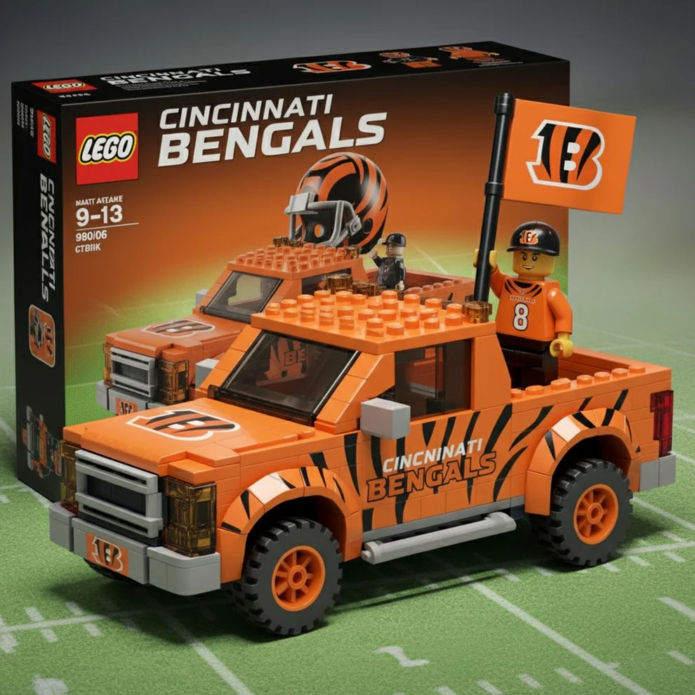NFL Building Blocks Truck Toy Set