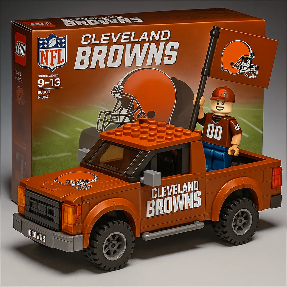 NFL Building Blocks Truck Toy Set