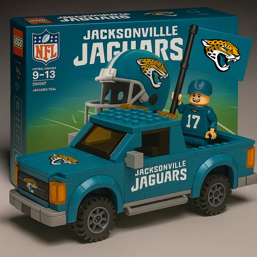 NFL Building Blocks Truck Toy Set