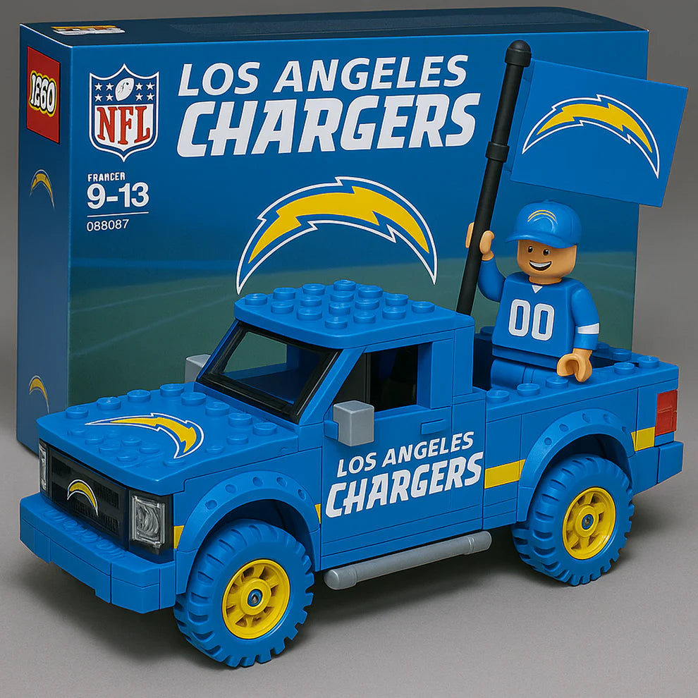 NFL Building Blocks Truck Toy Set