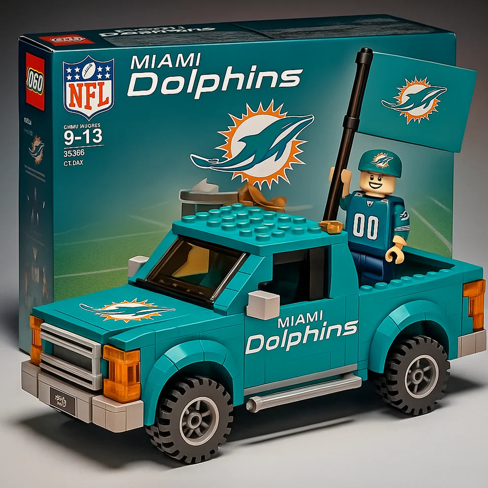 NFL Building Blocks Truck Toy Set