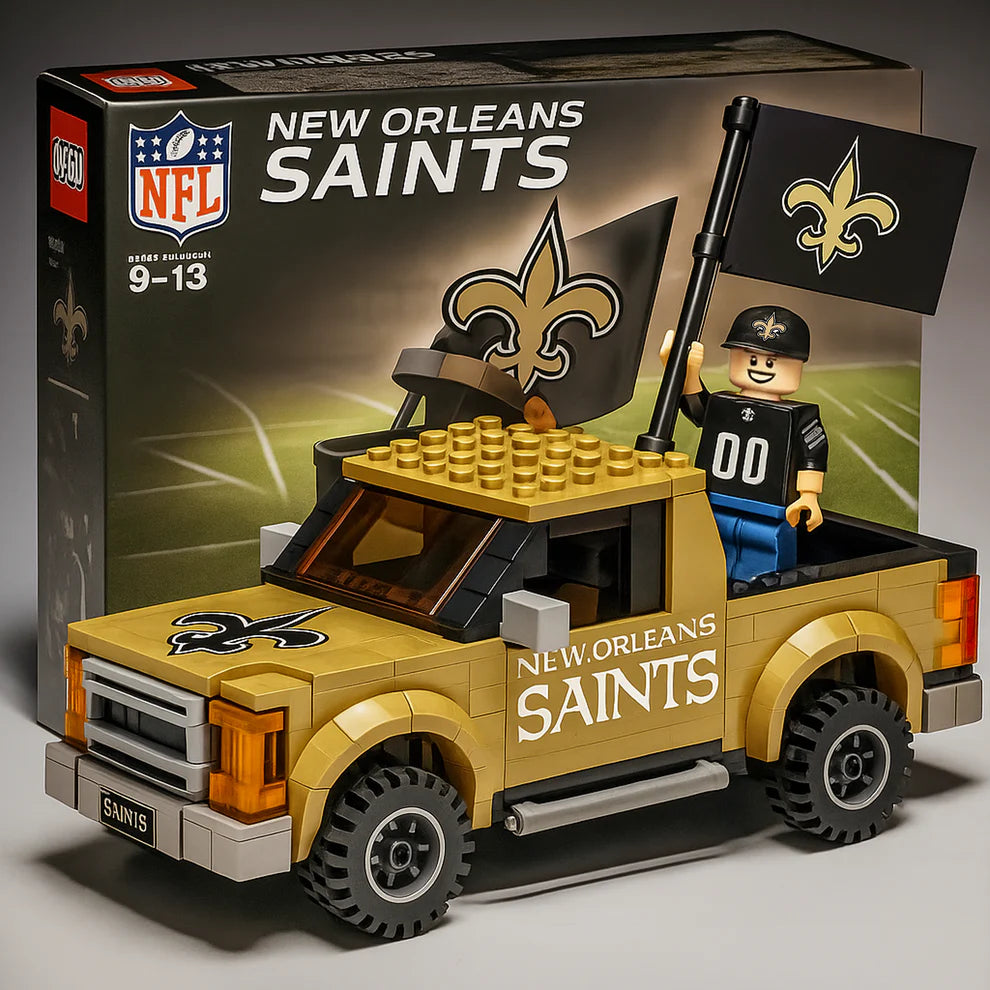 NFL Building Blocks Truck Toy Set