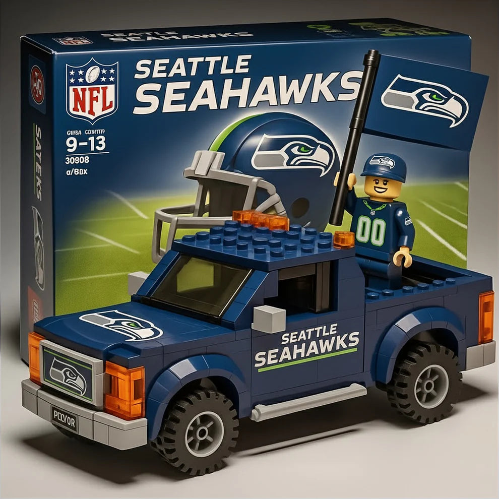 NFL Building Blocks Truck Toy Set